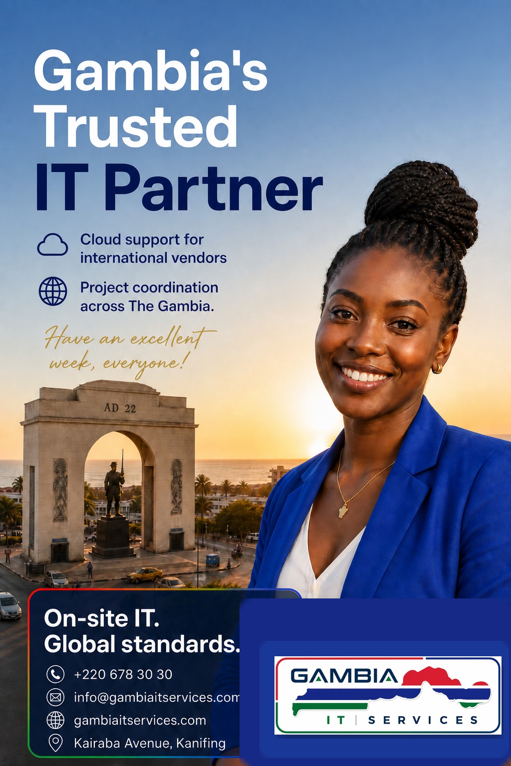 Digitalisation et support cloud en Gambie — Arch 22 Banjul